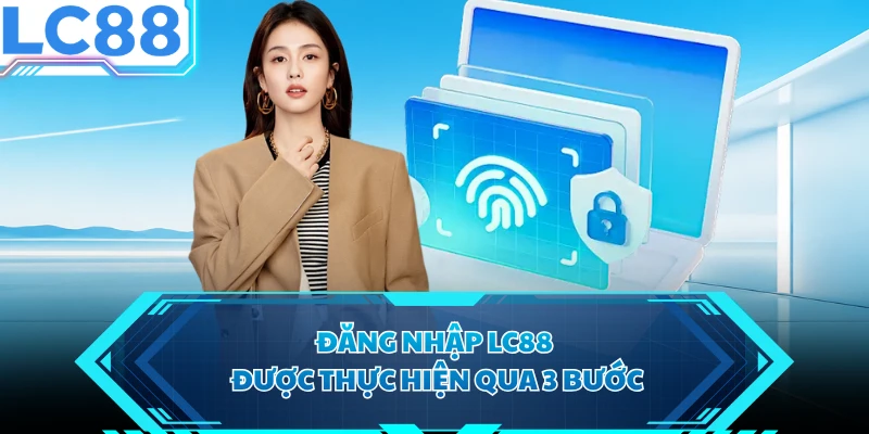 Đăng nhập LC88 được thực hiện qua 3 bước